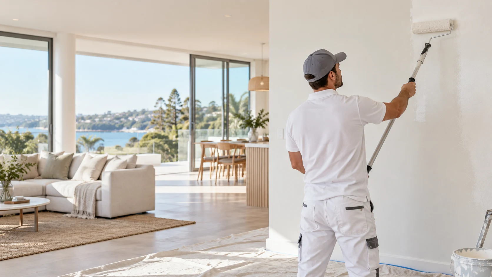 Freshly painted interior of a Canberra home